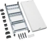 Modul pt. tablou electric universN,600x250mm,pentru cleme sir ,o sina DIN reglabila , Hager UD41A1N