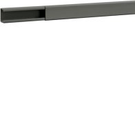 Cablu canal fara interioare sau laterale perforati din PVC BA6 20x25mm gri piatra , Hager B2002507030O