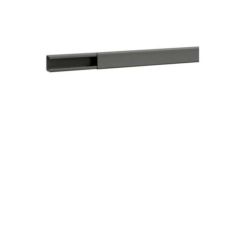 Cablu canal fara interioare sau laterale perforati din PVC BA6 20x25mm gri piatra , Hager B2002507030O