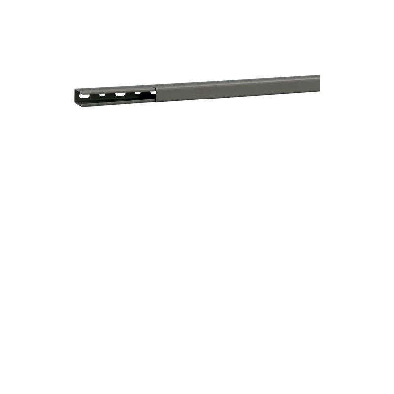 Cablu canal fara perforatii laterale din PVC BA6 30x15mm gri piatra , Hager B3001507030B