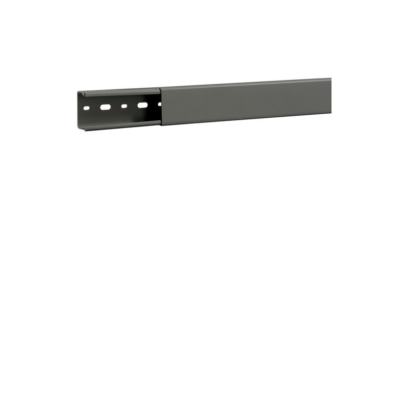 Cablu canal fara perforatii laterale din PVC BA6 30x40mm gri piatra , Hager B3004007030B