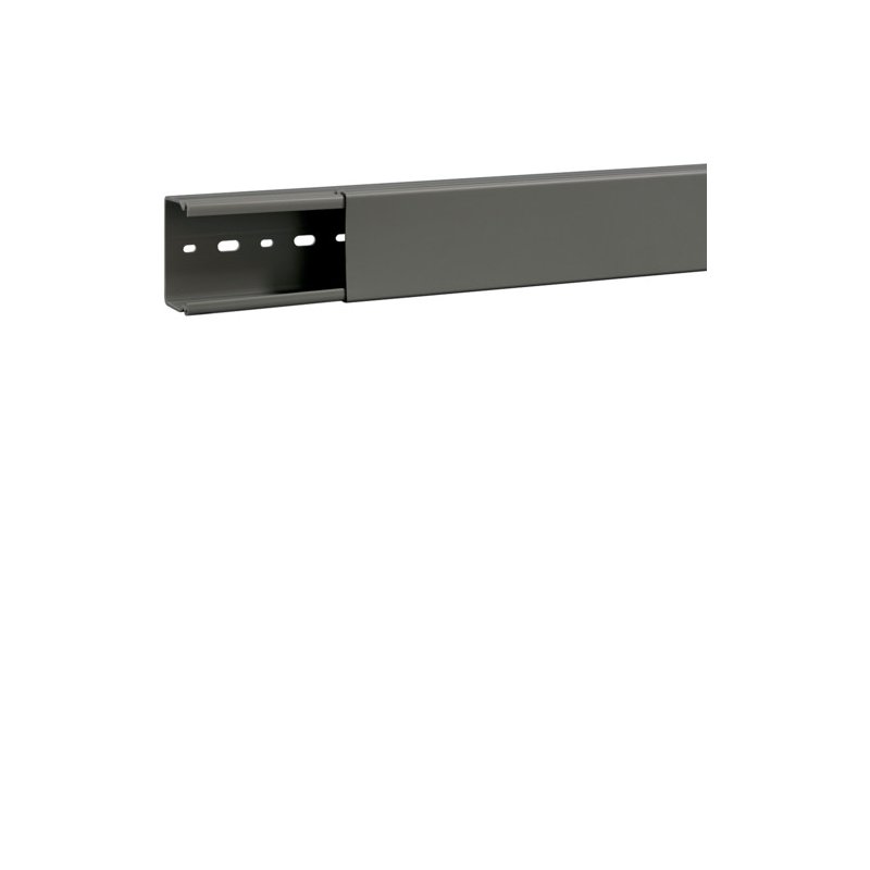 Cablu canal fara perforatii laterale din PVC BA6 40x60mm gri piatra , Hager B4006007030B