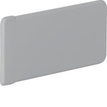 Capac terminal din PVC la Cablu canal BA6 60x25mm gri piatra , Hager B6002547030
