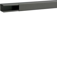 Cablu canal fara interioare sau laterale perforati din PVC BA6 60x40mm gri piatra , Hager B6004007030O