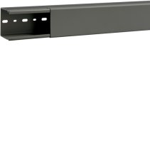 Cablu canal fara perforatii laterale din PVC BA6 60x60mm gri piatra , Hager B6006007030B