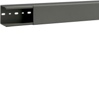 Cablu canal fara perforatii laterale din PVC BA6 60x60mm gri piatra , Hager B6006007030B