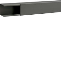 Cablu canal fara interioare sau laterale perforati din PVC BA6 60x60mm gri piatra , Hager B6006007030O