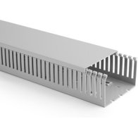 Cablu canal fara interioare sau laterale perforati din PVC BA6 60x200mm gri piatra , Hager B6020007030O