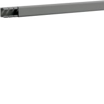 Cablu canal fara perforatii interioare din PVC BA6 15x15mm gri piatra , Hager BA61501507030O