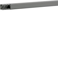 Cablu canal fara perforatii interioare din PVC BA6 15x15mm gri piatra , Hager BA61501507030O