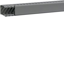 Cablu canal fara perforatii interioare din PVC BA6 40x25mm gri piatra , Hager BA64002507030O