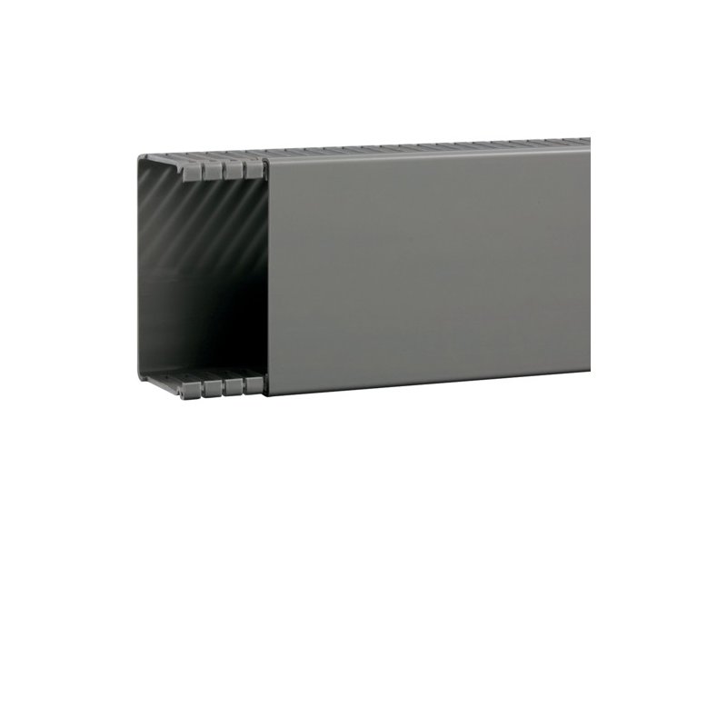 Cablu canal fara perforatii interioare din PVC BA6 60x100mm gri piatra , Hager BA66010007030O