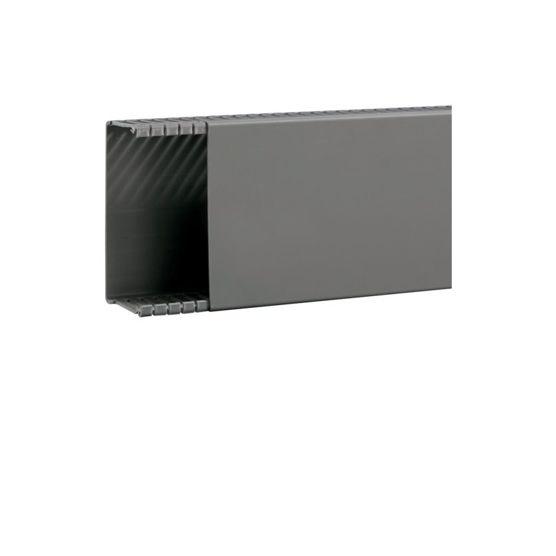 Cablu canal fara perforatii interioare din PVC BA6 60x120mm gri piatra , Hager BA66012007030O