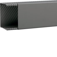 Cablu canal fara perforatii interioare din PVC BA6 80x100mm gri piatra , Hager BA68010007030O