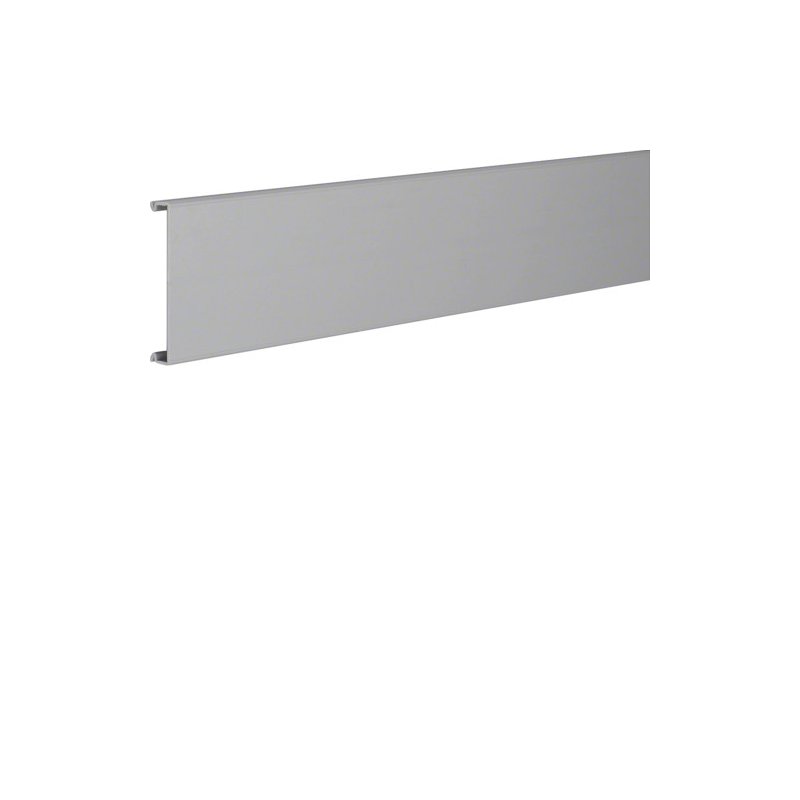 Capac din PVC la Cablu canal BA7 80mm gri piatra , Hager BA70802