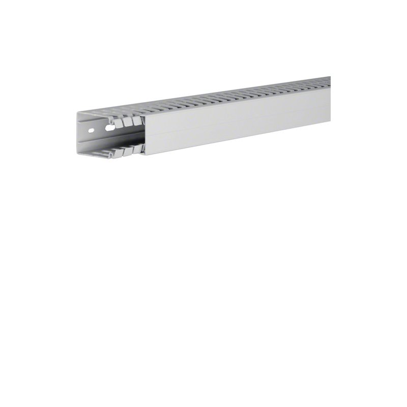Cablu canal din PC/ABS fara halogen la HA7 60x40mm gri deschis , Hager HA760040