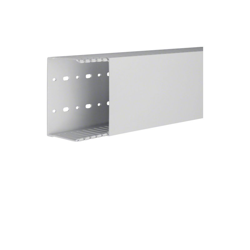 Cablu canal fara halogen V0-PC/ABS HNG 75x125mm gri deschis , Hager HNG75125
