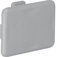 Capac terminal din PVC la Cablu canal LKG 37x25mm gri piatra , Hager LK3702547030