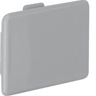 Capac terminal din PVC la Cablu canal LKG 50x37mm gri piatra , Hager LK5003747030