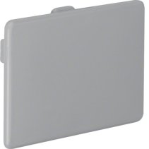 Capac terminal din PVC la Cablu canal LKG 75x50mm gri piatra , Hager LK7505047030