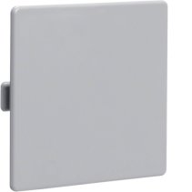 Capac terminal din PVC la Cablu canal LKG 75x75mm gri piatra , Hager LK7507547030