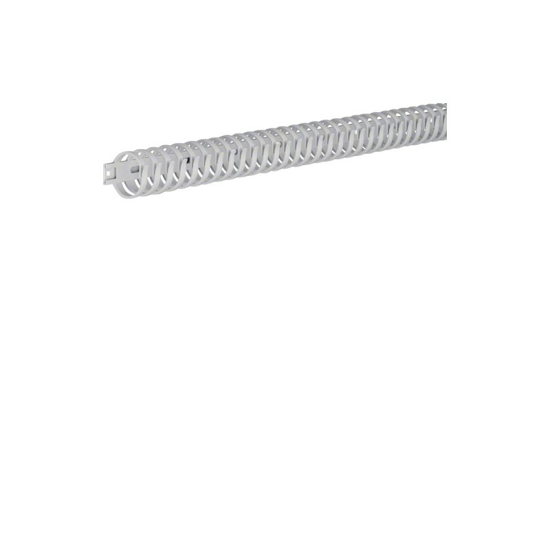 Cablu canal flexibel din poliamidă fara halogen 30mm L-0,5m gri deschis , Hager M5692