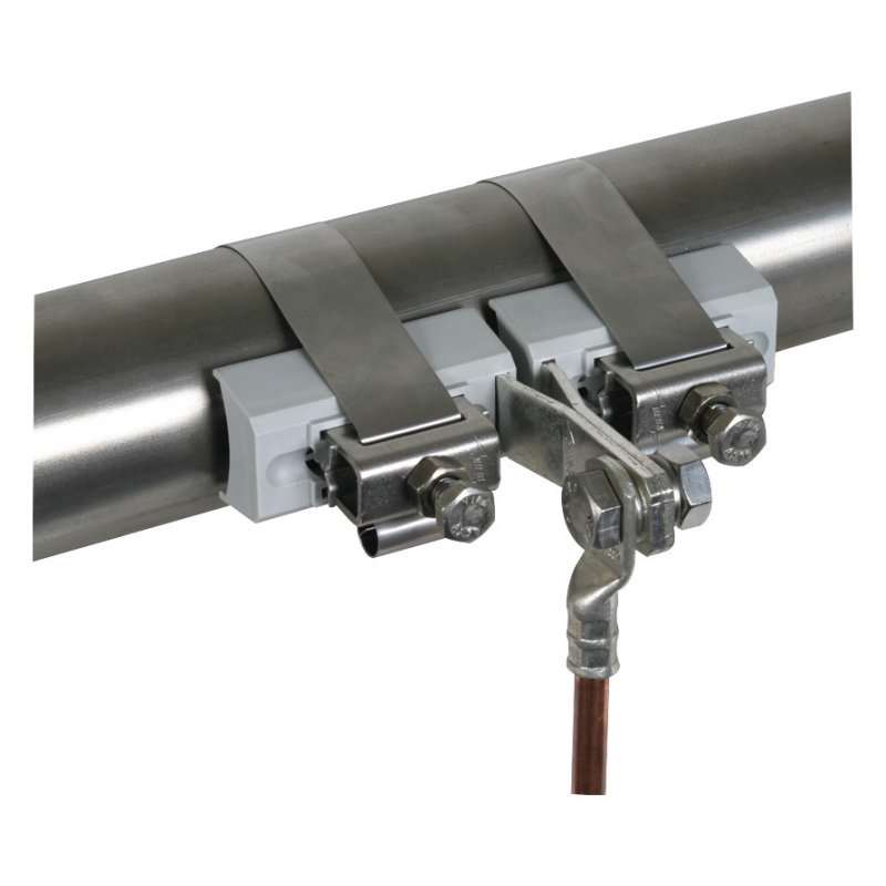 Colier pt țeavă zone explozive eX 3/4 Cu/gal Zn-INOX cu șurub de conectare, Dehn 540801