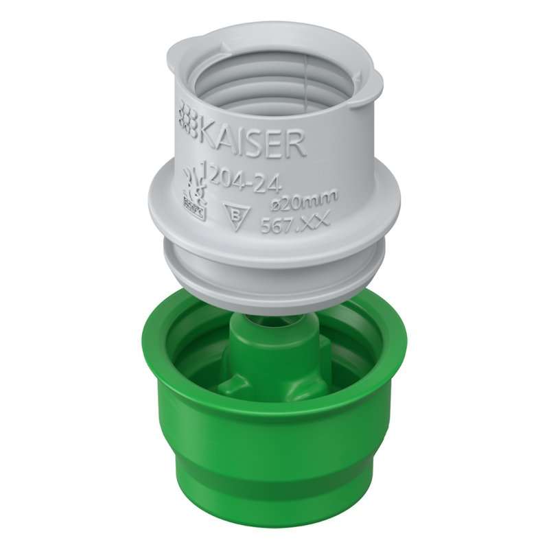 Cap terminal si tranzit montaj in beton cu capac formată din 2 piese, Kaiser 1204-24