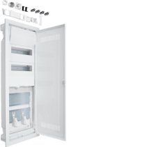 Tablou electric Hager Volta Hybrid incastrat "ST", 24PLE, 2 contra placa, priza si usa din plastic , Hager VU602WWH