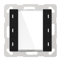 Buton multifuncțional 3C  ADVANCE+, negru cu senzor de temperatură - ADV-06/02.1.03