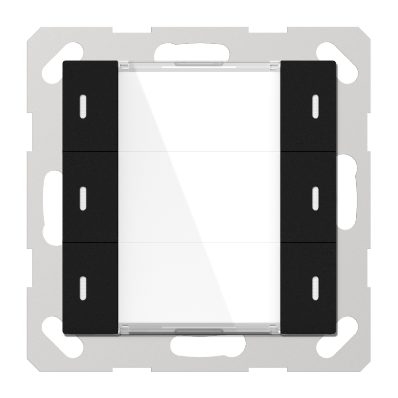 Buton multifuncțional 3C  ADVANCE+, negru cu senzor de temperatură - ADV-06/02.1.03