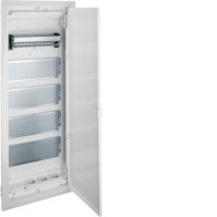 Multimedia, volta, UPV, 5 randuri, cu usa perforata din metal , Hager VU60NW