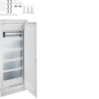 Multimedia, volta, UPV, 5 randuri, cu usa perforata din plastic , Hager VU60WWH