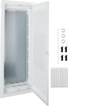 Tablou Multimedia pt. Homeway, pereti falsi (rigips), 5 randuri, usa din otel perforata , Hager VH60MMV