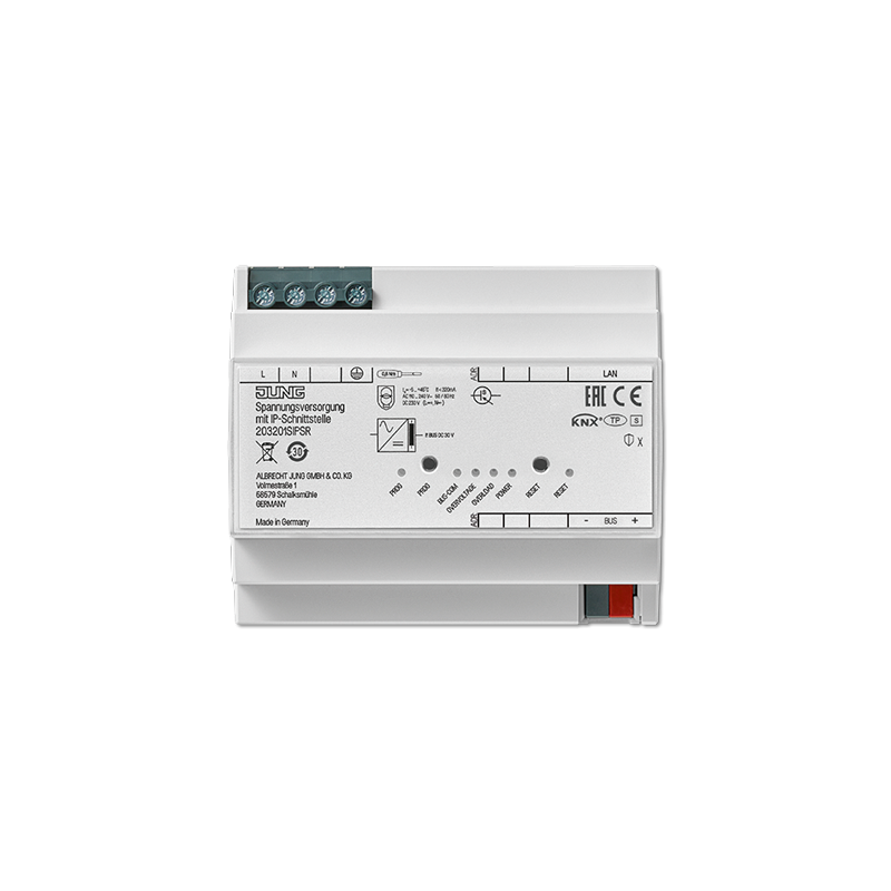 Jung 203201SIPSR ,Sursă de alimentare KNX , 320 mA cu interfață IP