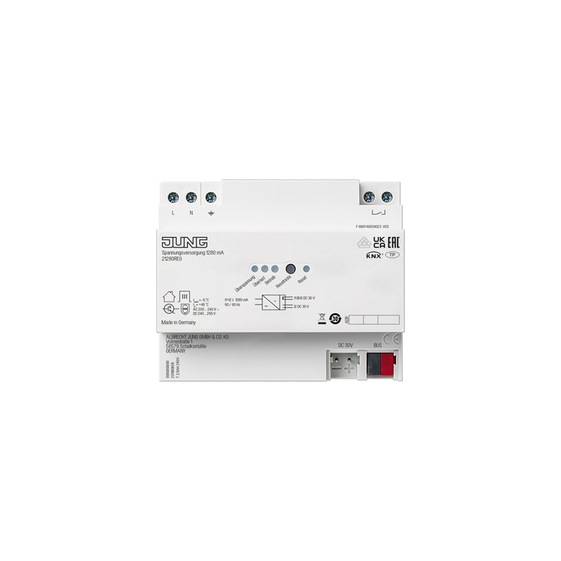 Jung 21280REG ,Sursă de alimentare KNX , 1280 mA
