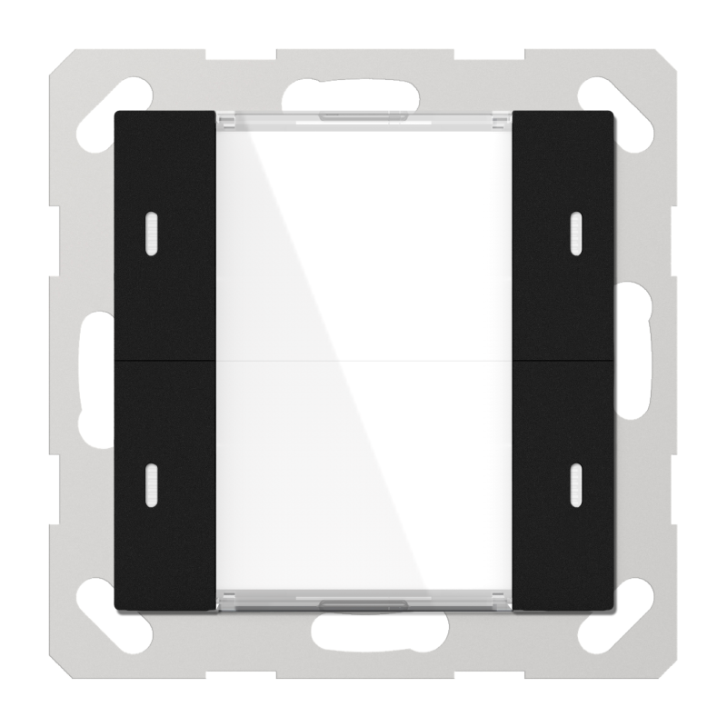 Buton multifuncțional 2C  ADVANCE+, negru cu senzor de temperatură - ADV-04/02.1.03