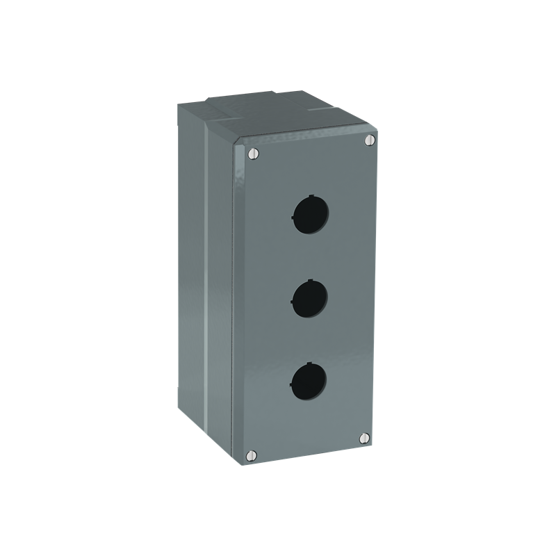ABB 080SP3 ,Carcasă din metal , 3 Posturi de comandă gri , din aluminiu, IP66