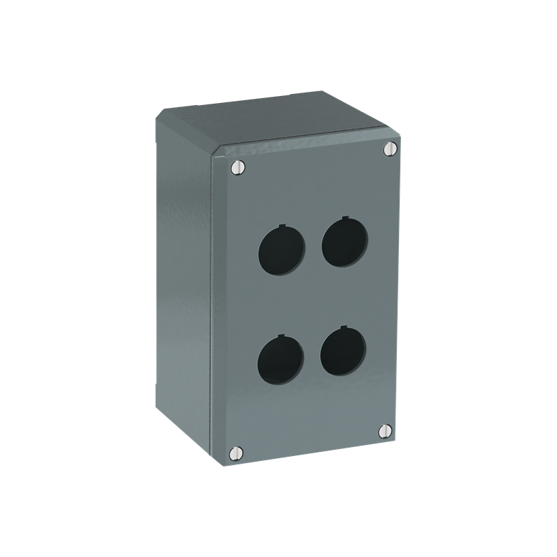 ABB 080SP4 ,Carcasă din metal , 4 Posturi de comandă gri , din aluminiu, IP66