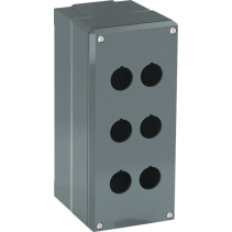 ABB 080SP6 ,Carcasă din metal , 6 Posturi de comandă gri , din aluminiu, IP66
