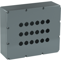 ABB 080SP18 ,Carcasă din metal , 18 Posturi de comandă gri , din aluminiu, IP66