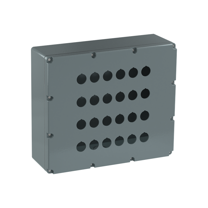 ABB 080SP24 ,Carcasă din metal , 24 Posturi de comandă gri , din aluminiu, IP66