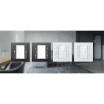 Buton multifuncțional 1C  ADVANCE+, negru cu senzor de temperatură - ADV-02/02.1.03