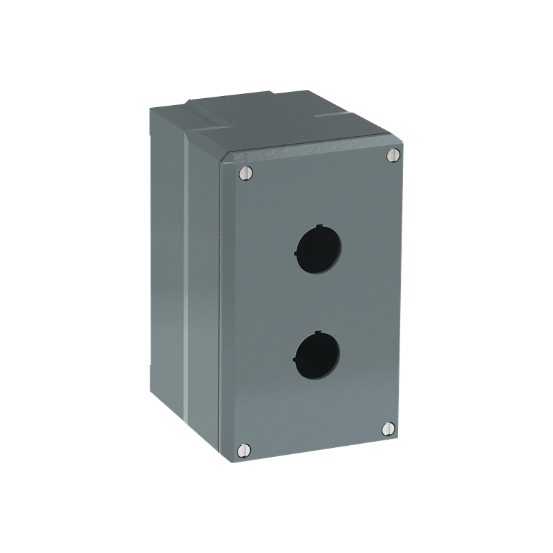 ABB 080SP2M ,Carcasă din metal , 2 Posturi de comandă gri , din aluminiu, IP66