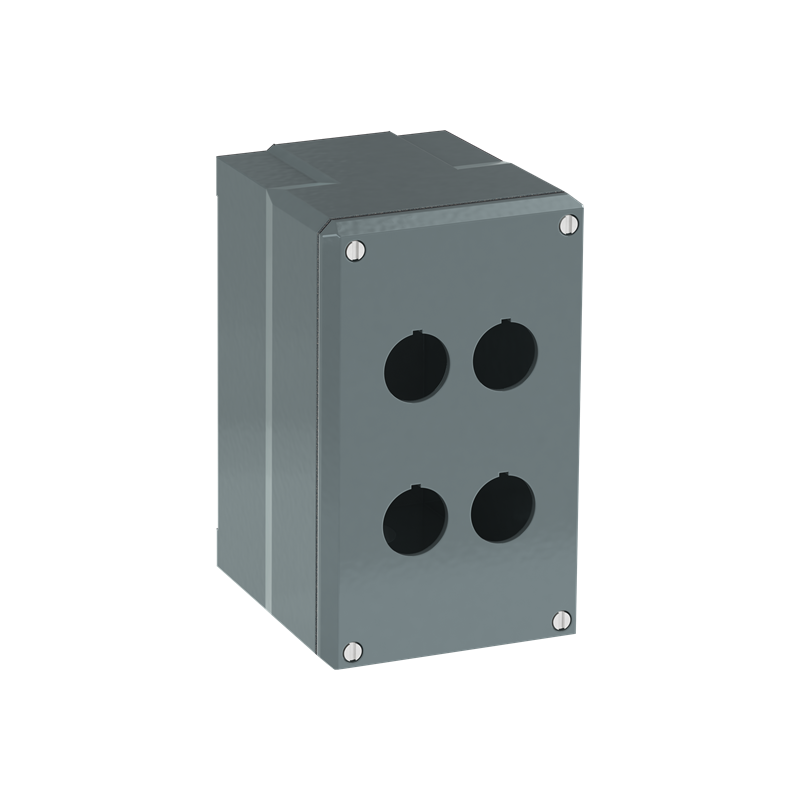 ABB 080SP4M ,Carcasă din metal , 4 Posturi de comandă gri , din aluminiu, IP66