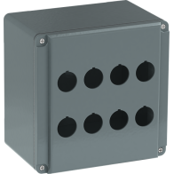 ABB 080SP8SFE ,Carcasă din metal , 8 Posturi de comandă gri , din aluminiu, IP66