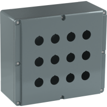 ABB 080SP12SFE ,Carcasă din metal , 12 Posturi de comandă gri , din aluminiu, IP66