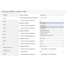Buton multifuncțional 1C  ADVANCE+, negru cu senzor de temperatură - ADV-02/02.1.03