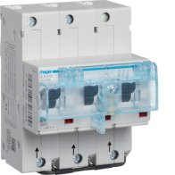 Siguranță automată selectivă, 3 poli Car. (curba) E 35A pt. montaj șină DIN US , Hager HTU335E