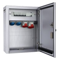 Tablou electric aparent din inox cu prize CEE si SH. + protecții MENNEKES  83744 IP44 - HHCP